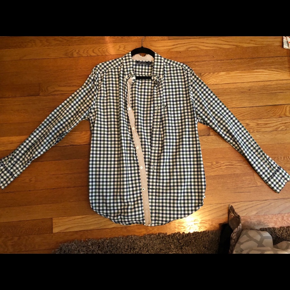Nautica Casual Button Down Shirt Medium
